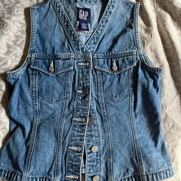GAP Jackets & Blazers - Authentic Vintage Y2K 2001 GAP Blue Denim Vest